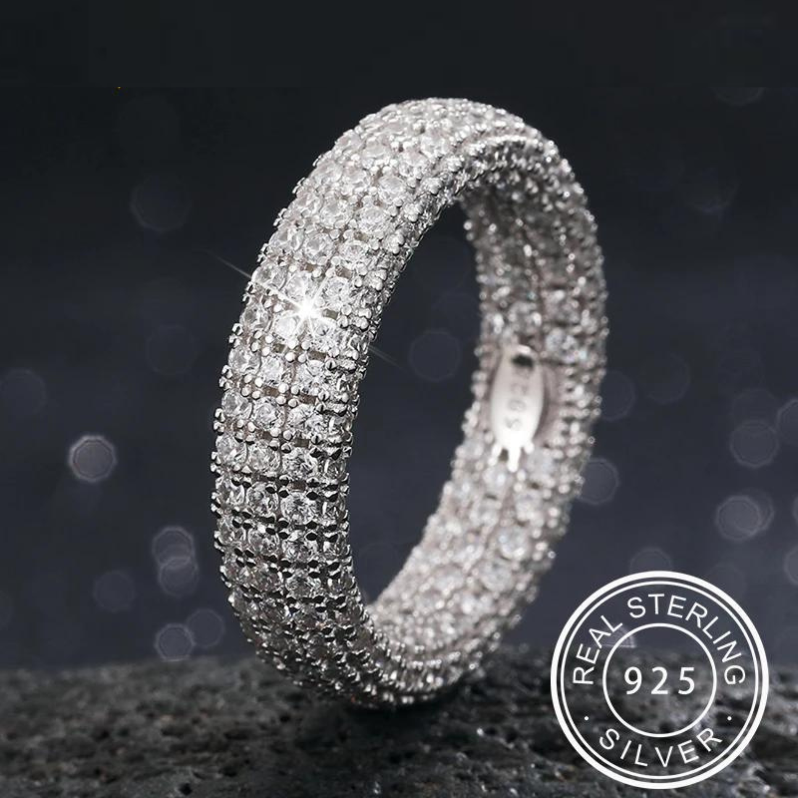 925 STERLING SILVER ETERNITY RING