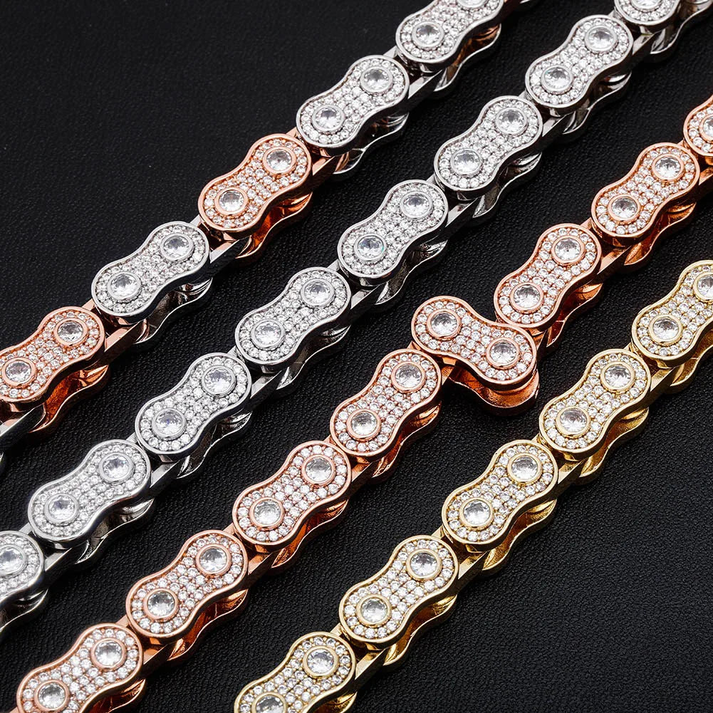 15mm Iced Roller Chain Bracelet - Icedgame & Co