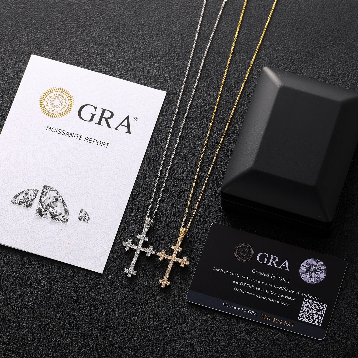 S925 Moissanite Square Celtic Cross Pendant - Icedgame & Co