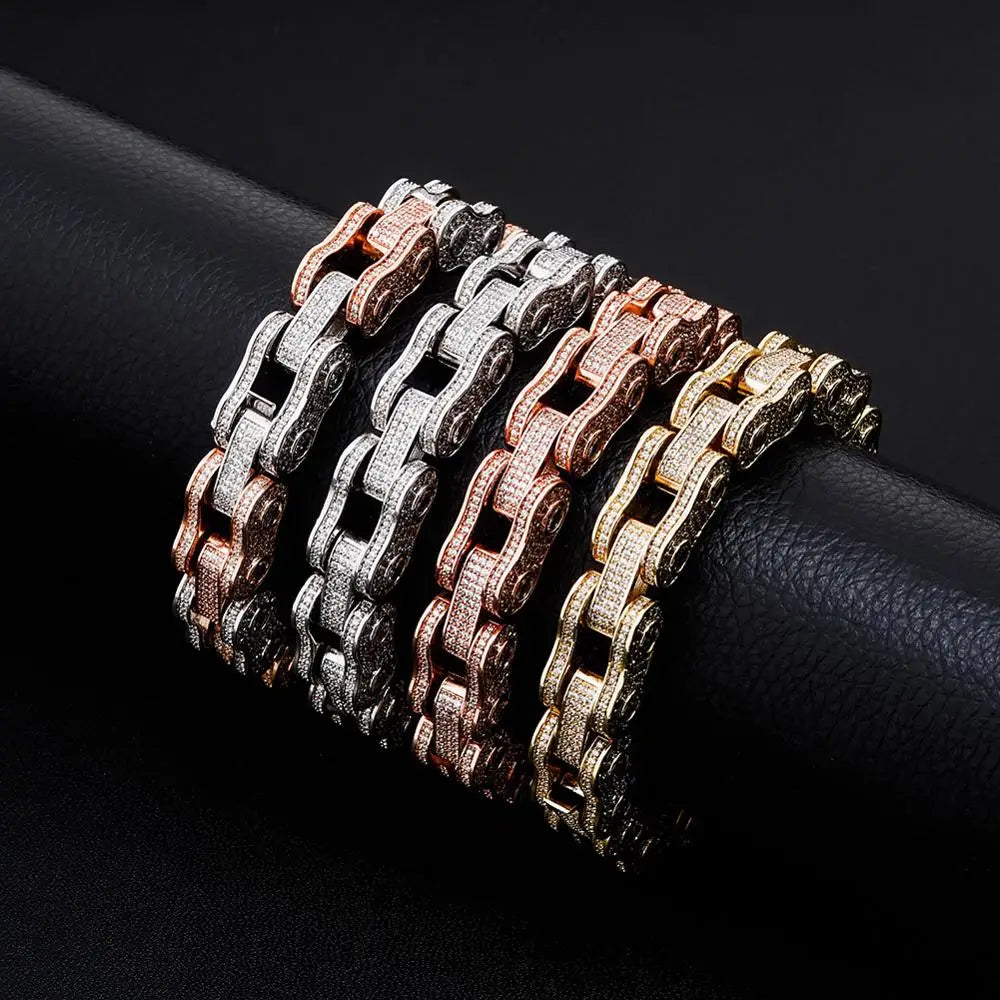 15mm Iced Roller Chain Bracelet - Icedgame & Co