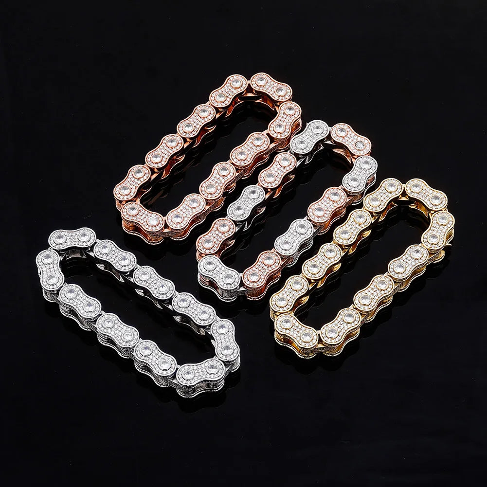 15mm Iced Roller Chain Bracelet - Icedgame & Co