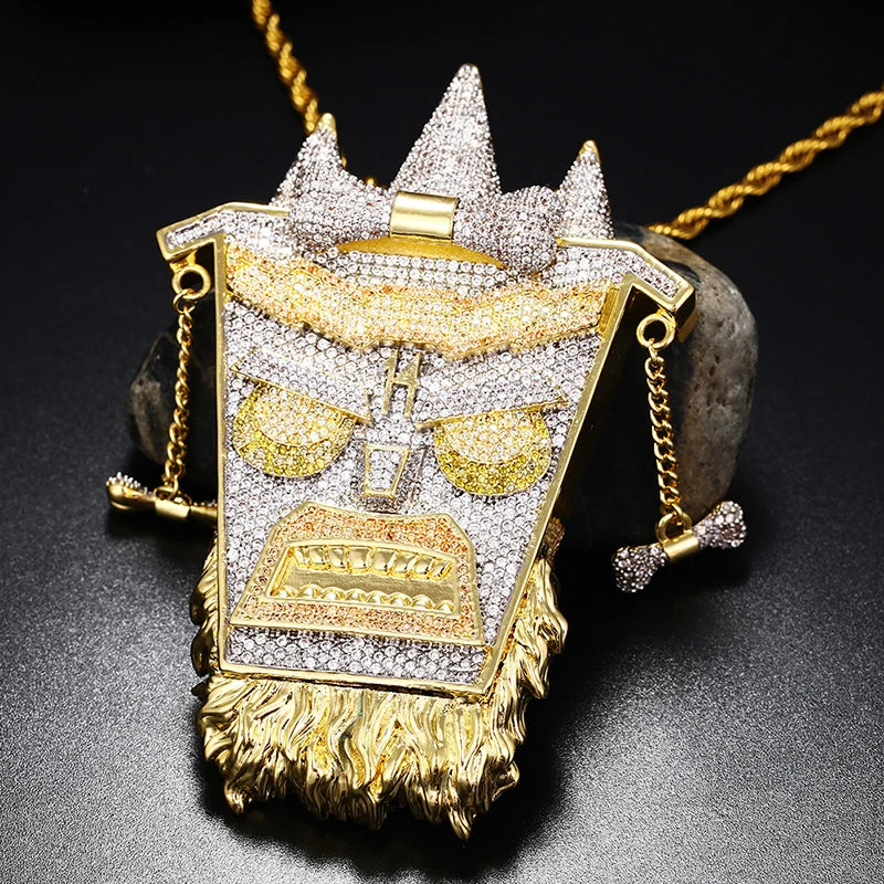 Iced Out Uka Uka Crash Bandicoot Pendant