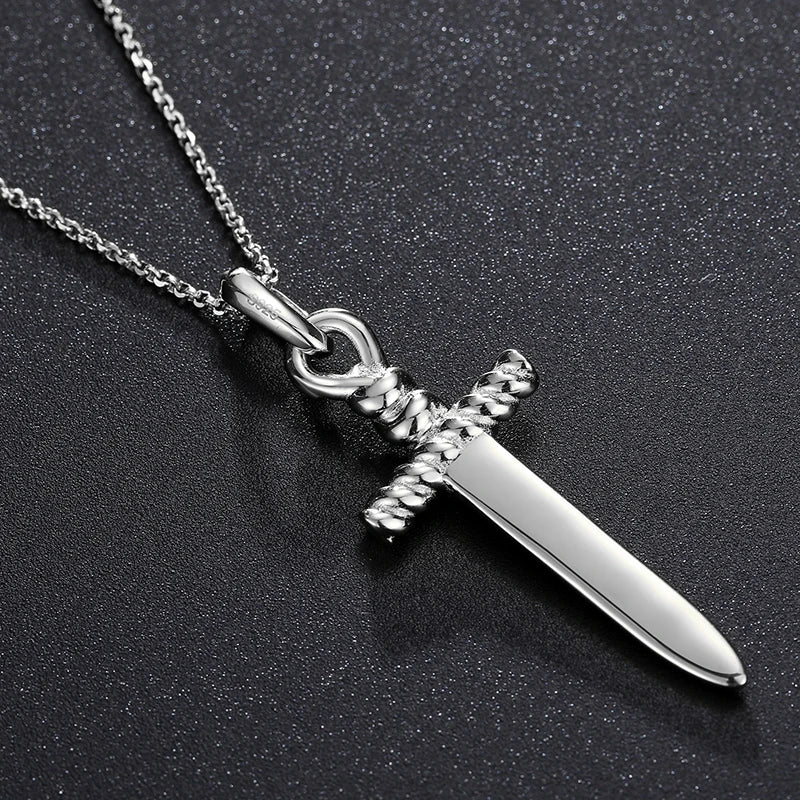 S925 Moissanite Vintage Sword Pendant - Icedgame & Co