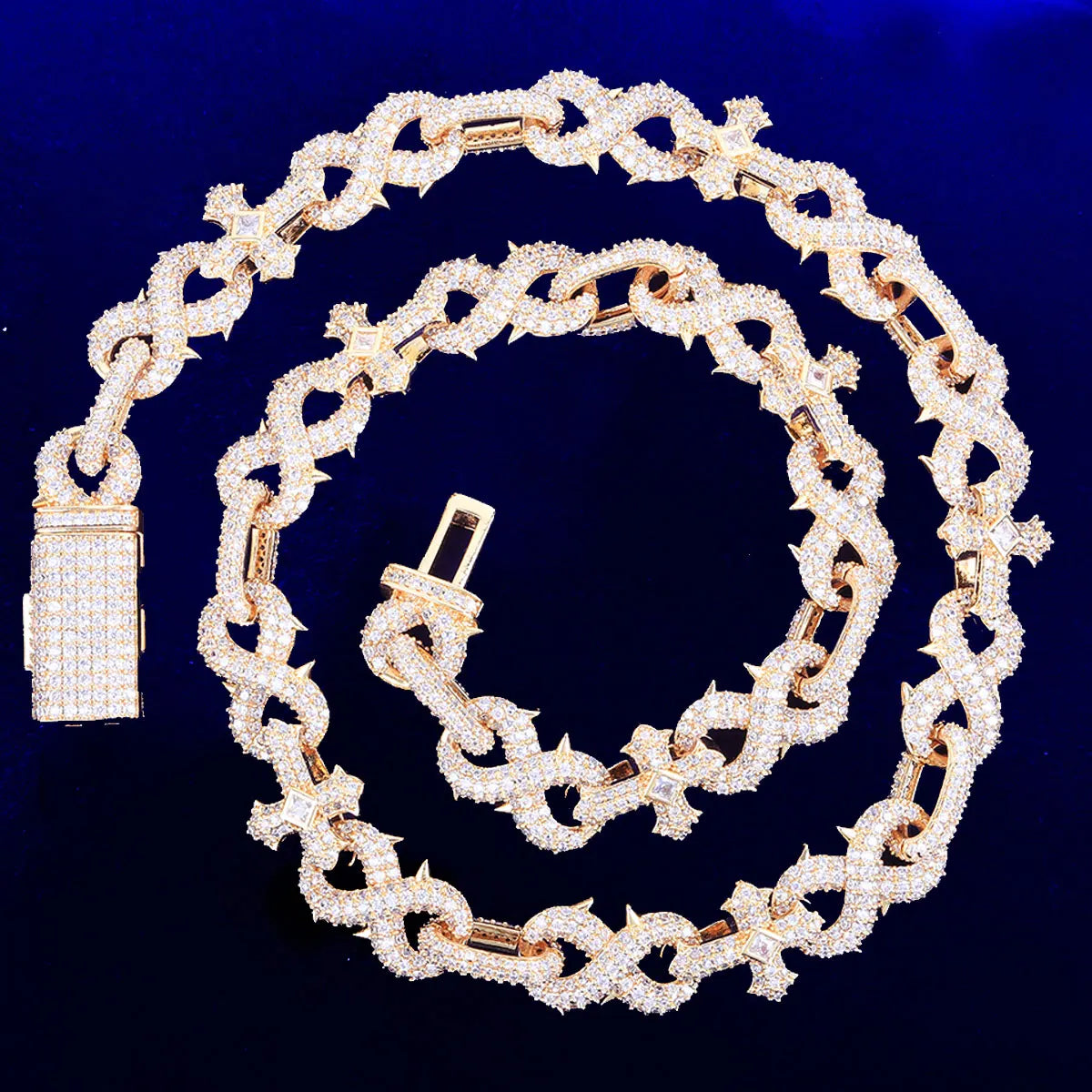10MM ICED CLAWS INFINITY LINK CHAIN NECKLACE - Icedgame & Co
