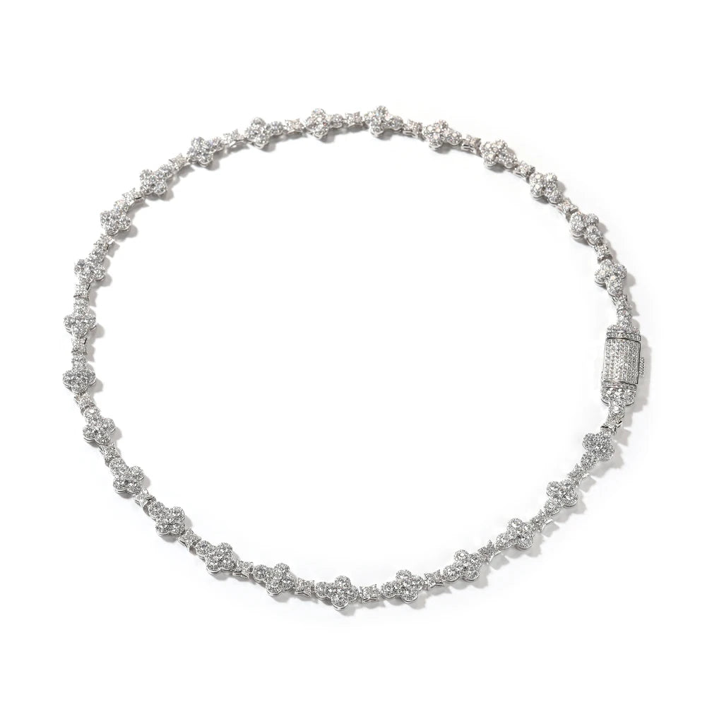 Rounded Cross Pave Star Chain - 10mm - Icedgame & Co