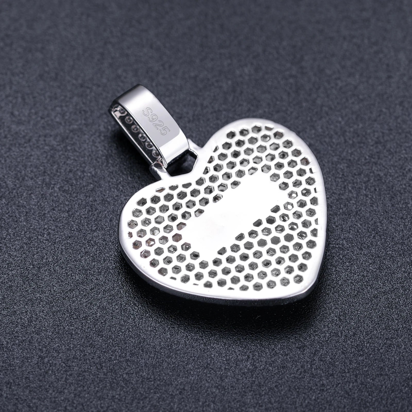 S925 Moissanite Bronze Diamond Heart Pendant - Icedgame & Co