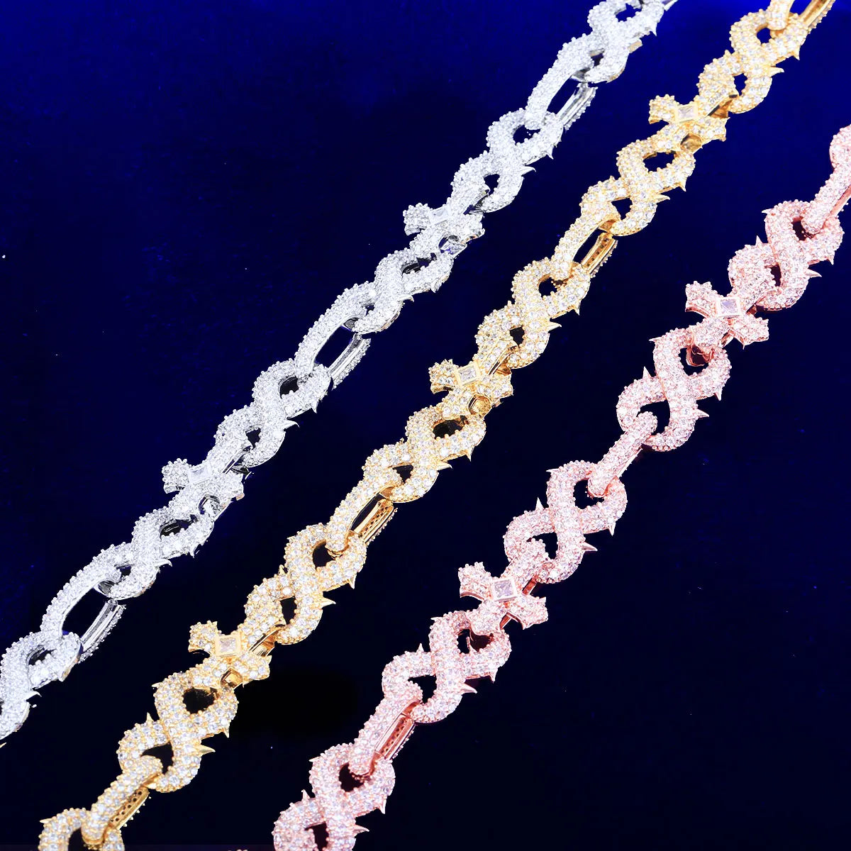 10MM ICED CLAWS INFINITY LINK CHAIN NECKLACE - Icedgame & Co