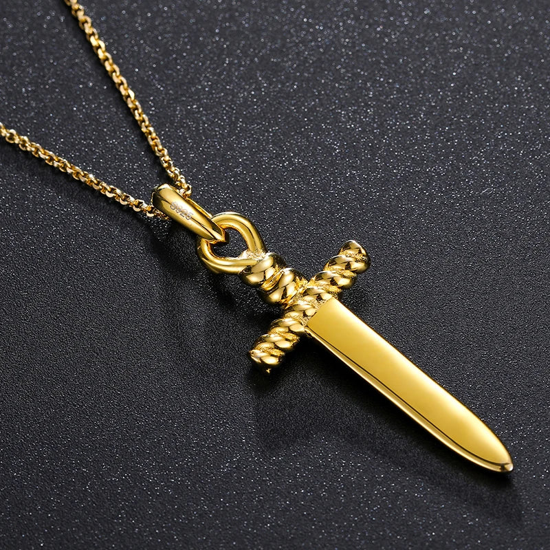 S925 Moissanite Vintage Sword Pendant - Icedgame & Co