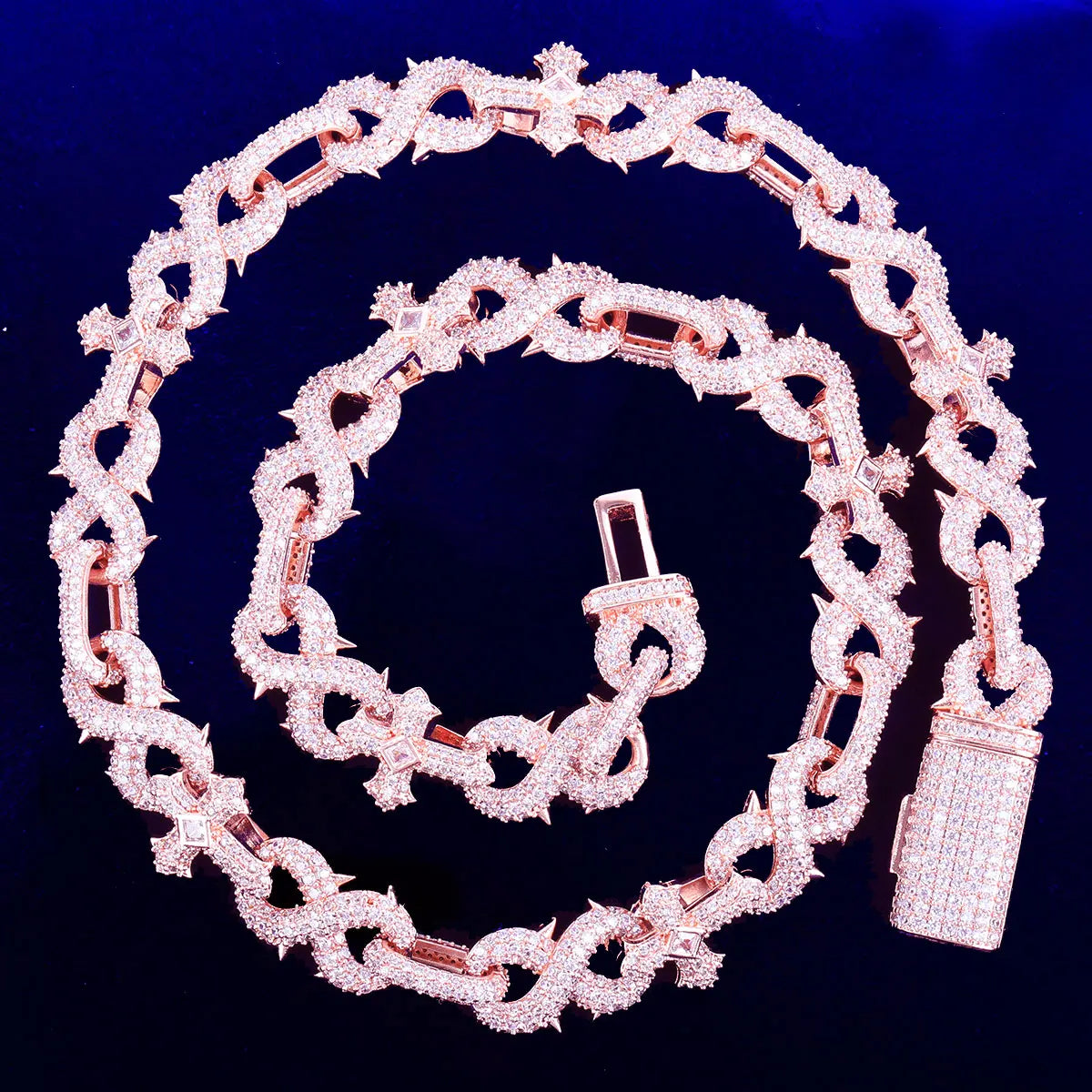 10MM ICED CLAWS INFINITY LINK CHAIN NECKLACE - Icedgame & Co