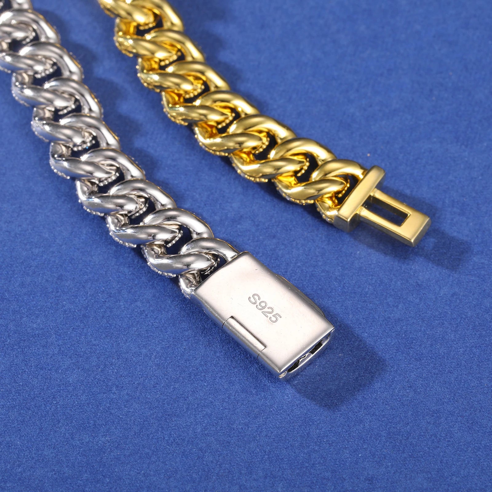 S925 VVS1 Moissanite Skull Link Necklace - 10mm - Icedgame & Co