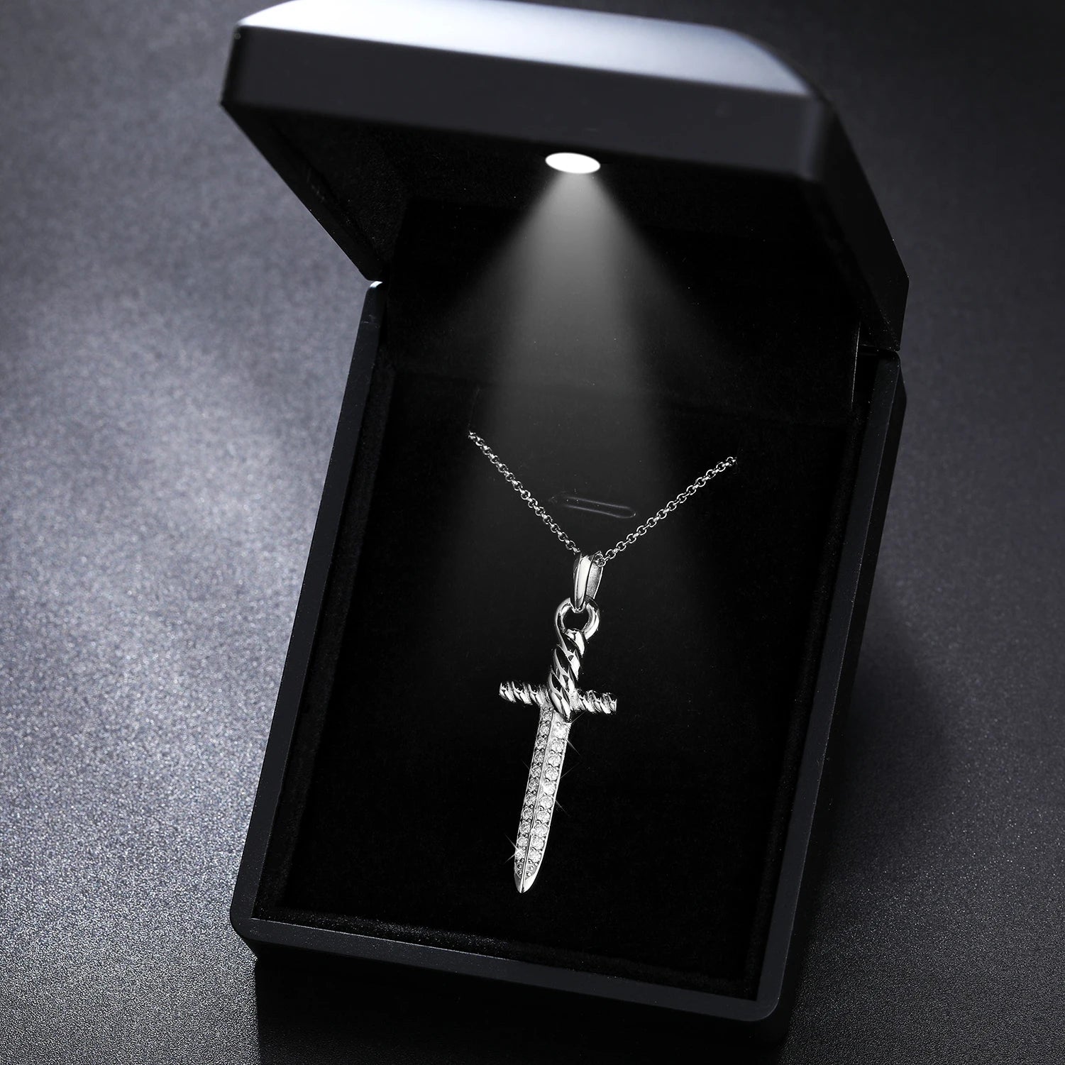 S925 Moissanite Vintage Sword Pendant - Icedgame & Co