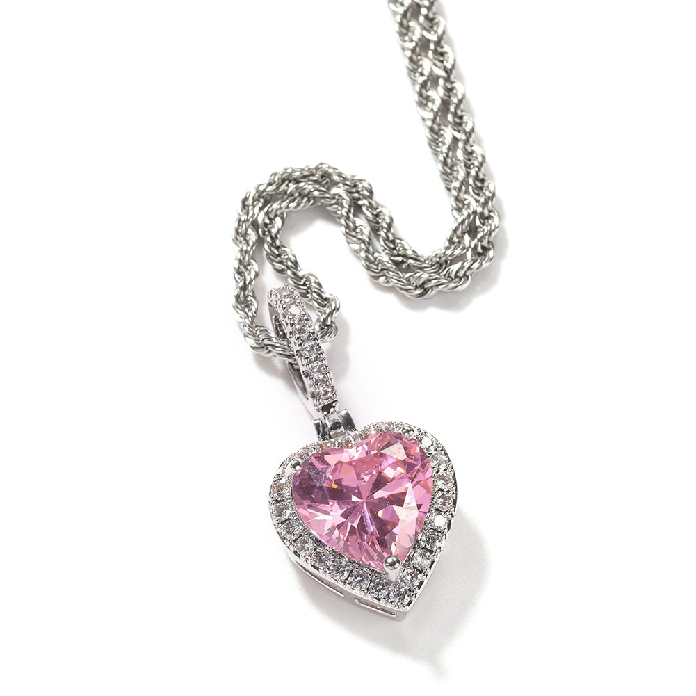 Heart Glacier Glam Jewelry Pink Set