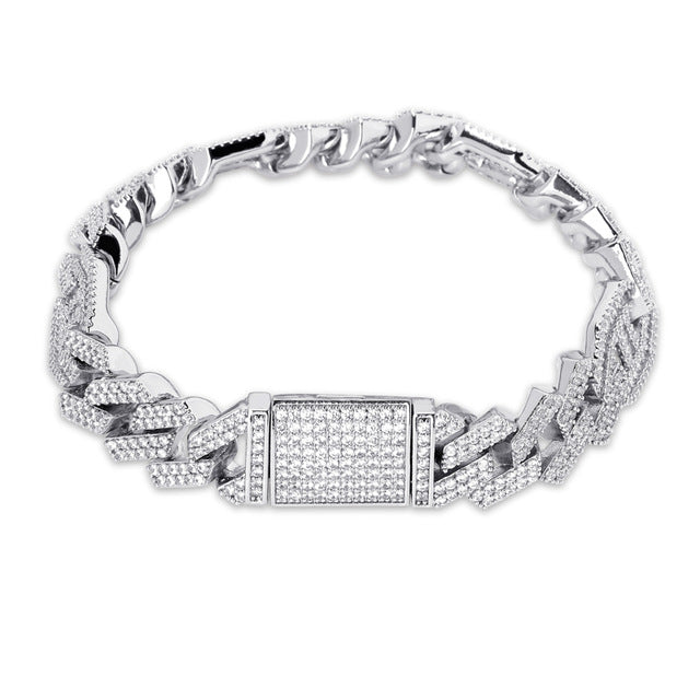 (14mm) Prong Baguette Gucci Curb Bracelet