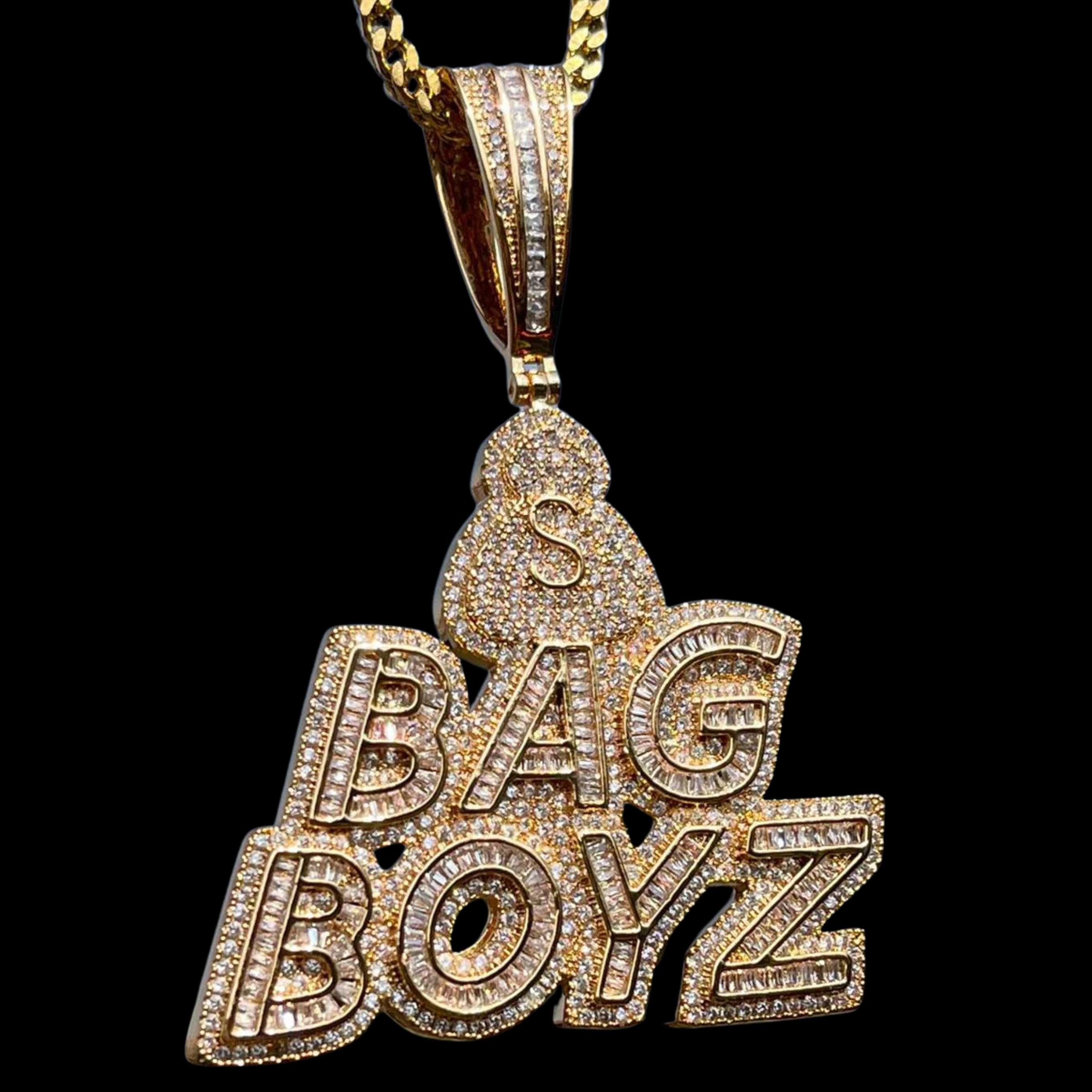 Bag Boyz Diamond Letter Pendant