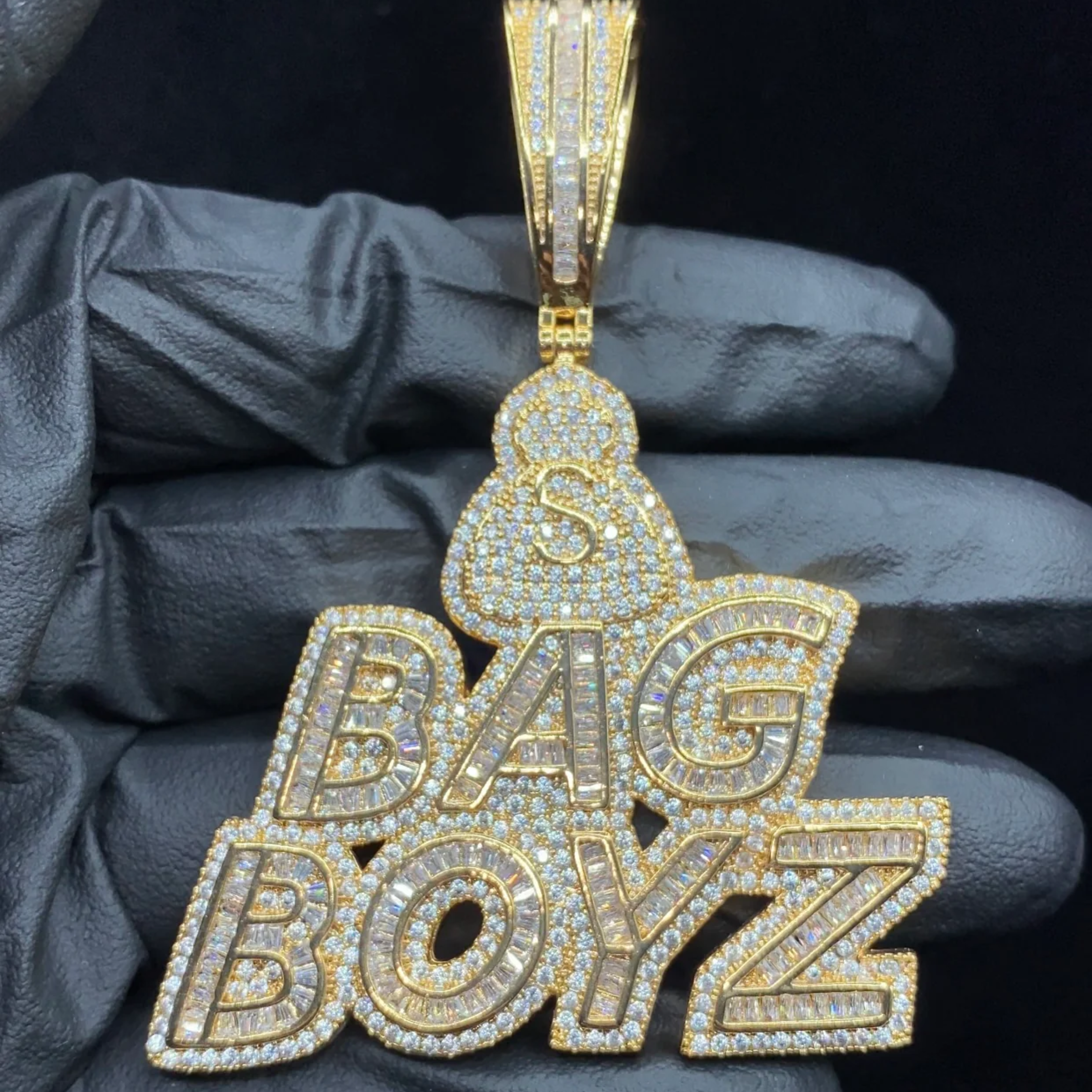 Bag Boyz Diamond Letter Pendant