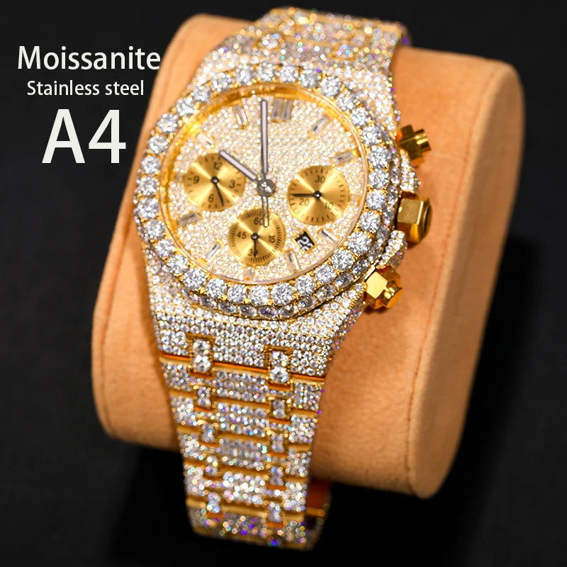 Premium Moissanite Well-Customized Bust Down Watch