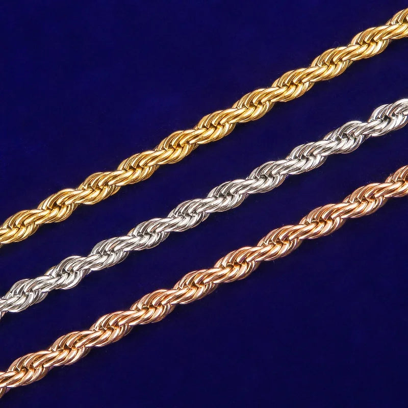 5mm Rope Chain Necklace - Icedgame & Co