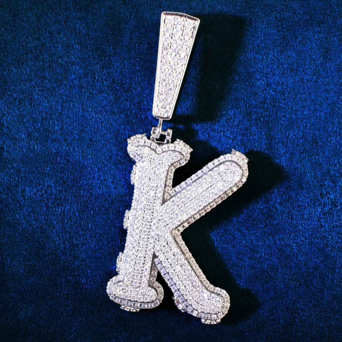 A-Z Single Double Layer Letter Pendant - Icedgame & Co