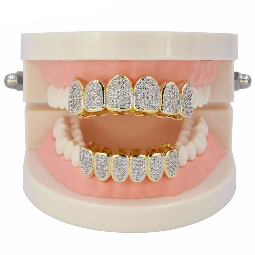 6 Teeth Iced Standard Grillz