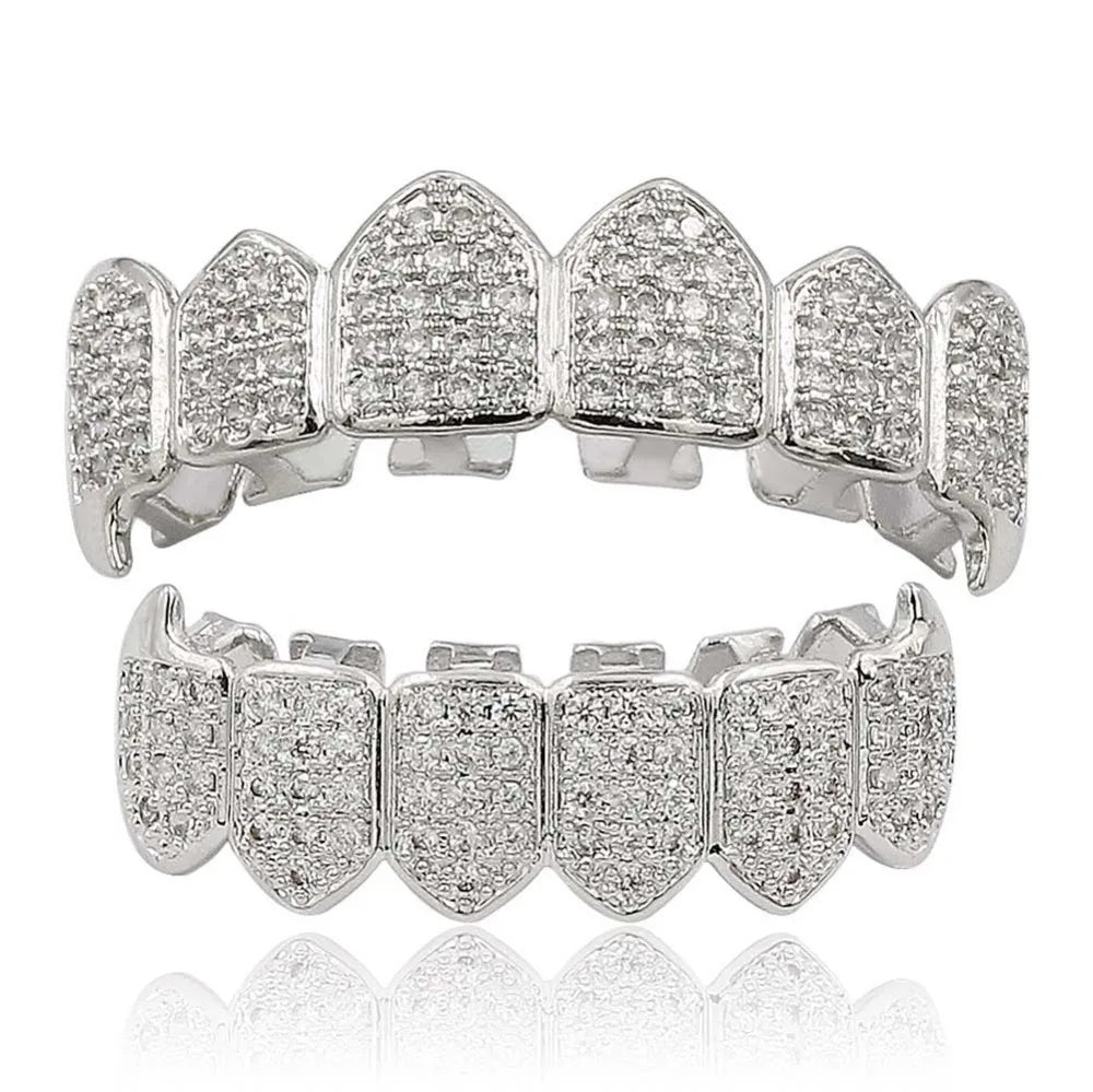 Classic Iced Out Diamond Grillz