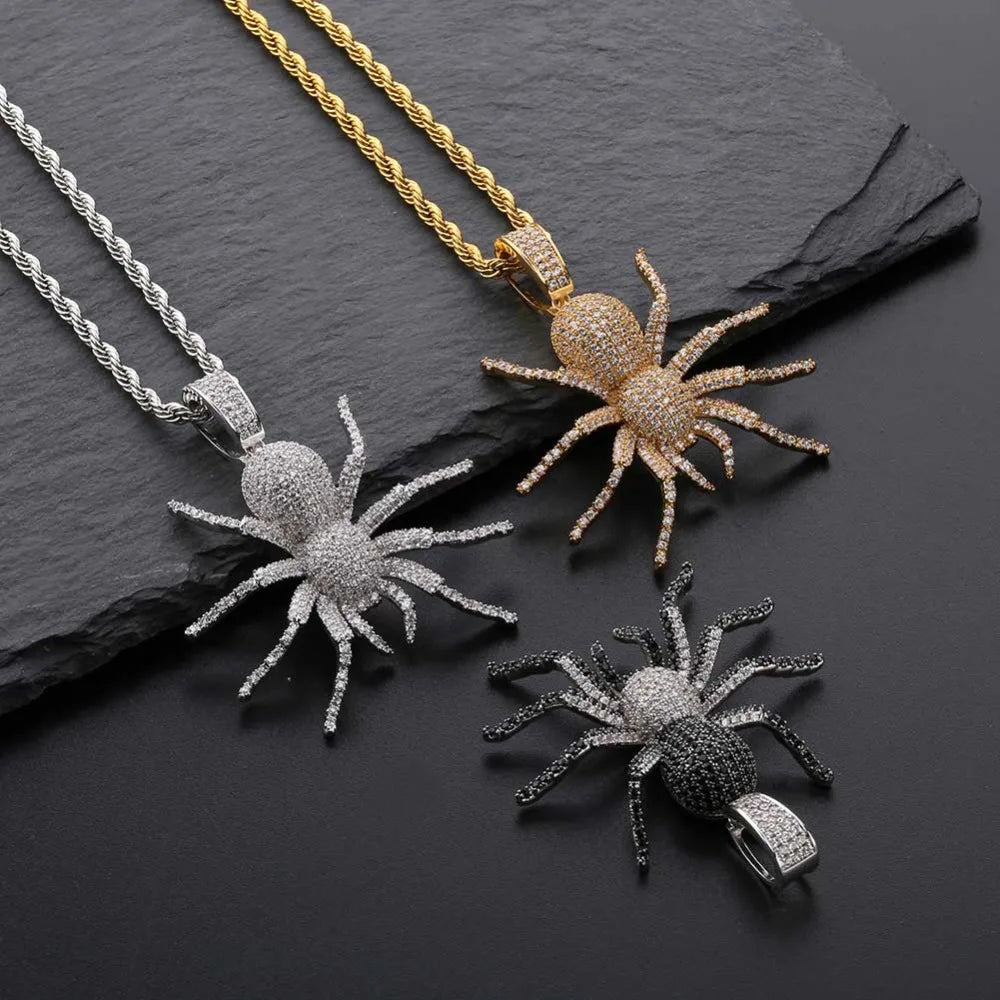 Iced Out Spider Diamond Pendant - Icedgame & Co