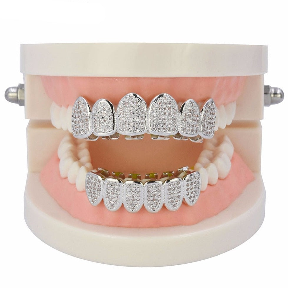 6 Teeth Iced Standard Grillz