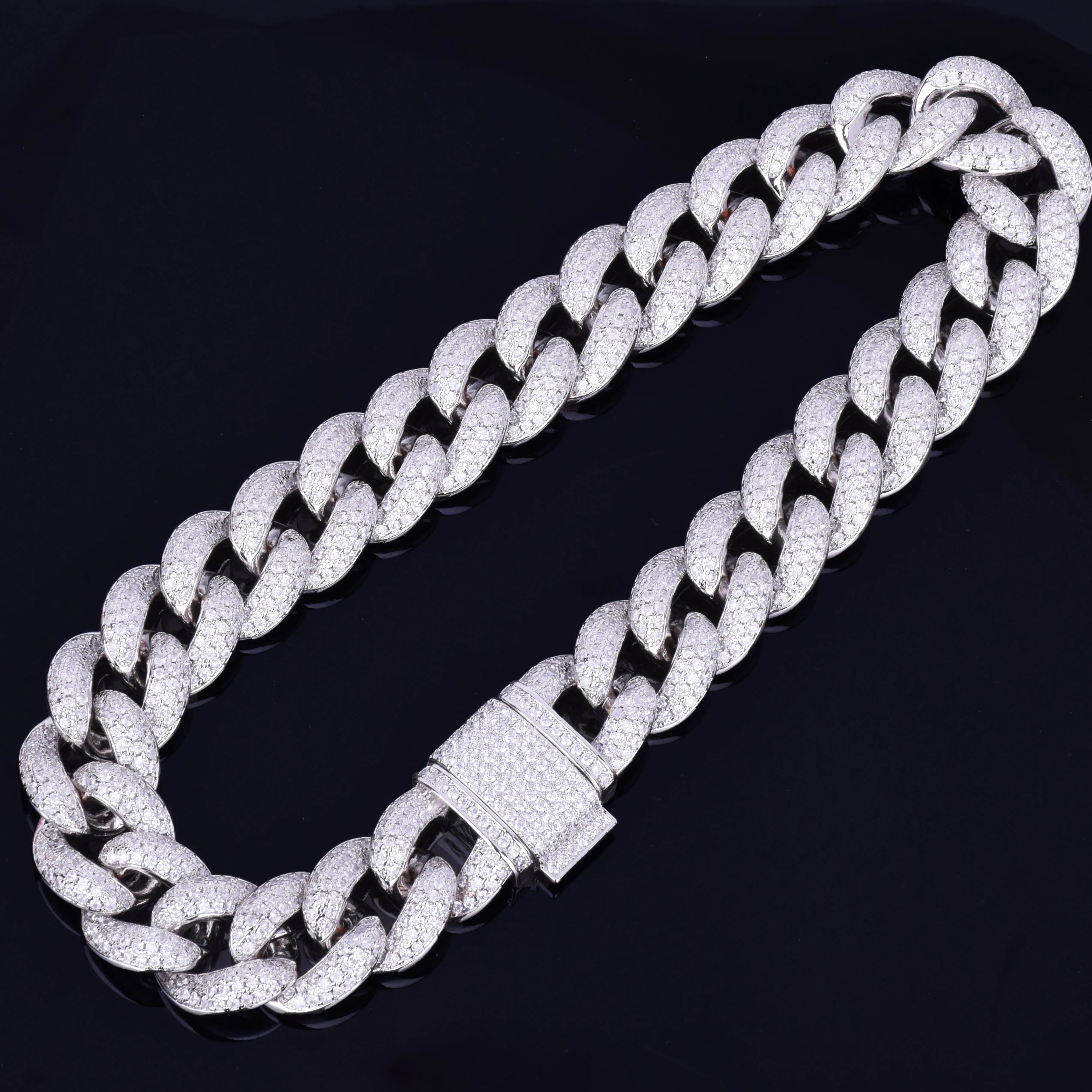 23MM Iced Out Big Boy Miami Cuban Link Chain Necklace