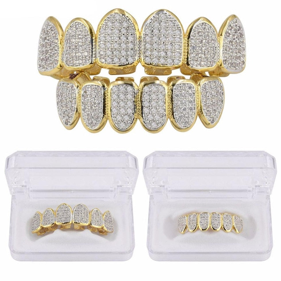 6 Teeth Iced Standard Grillz