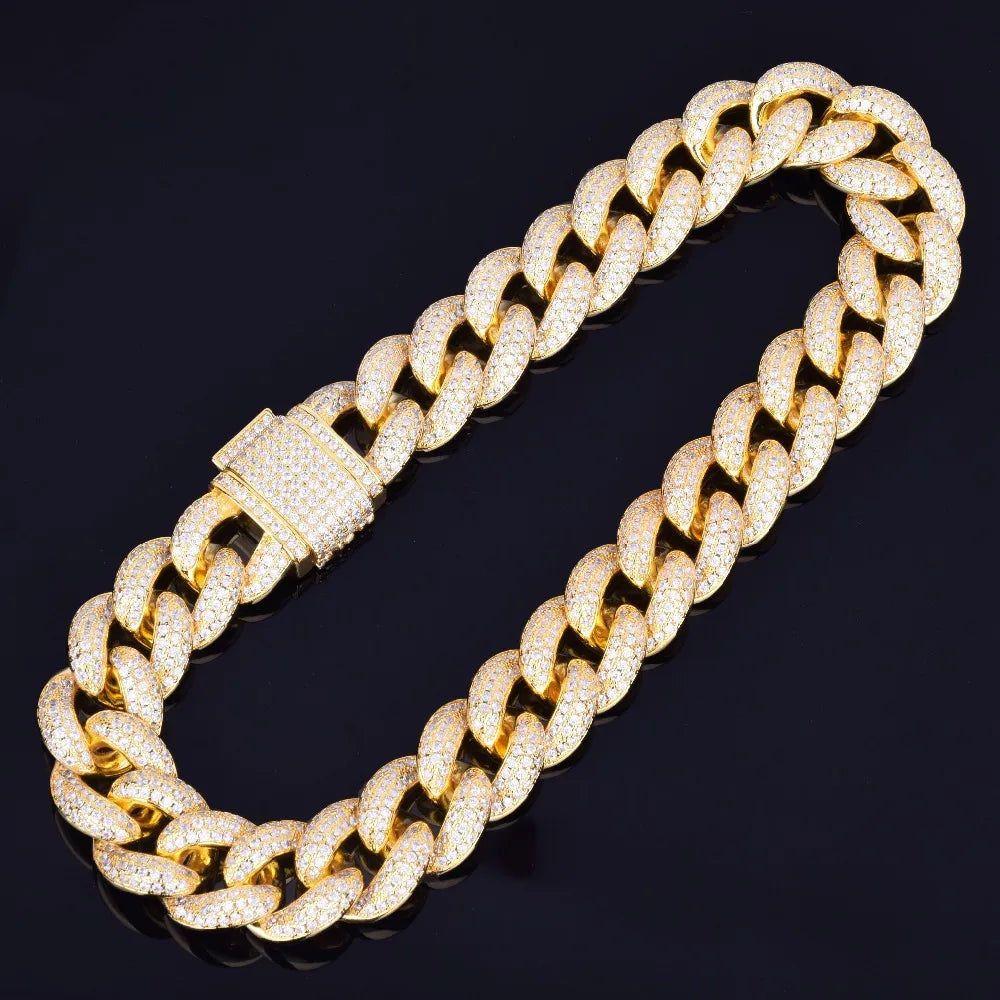 23MM Iced Out Big Boy Miami Cuban Link Chain Necklace