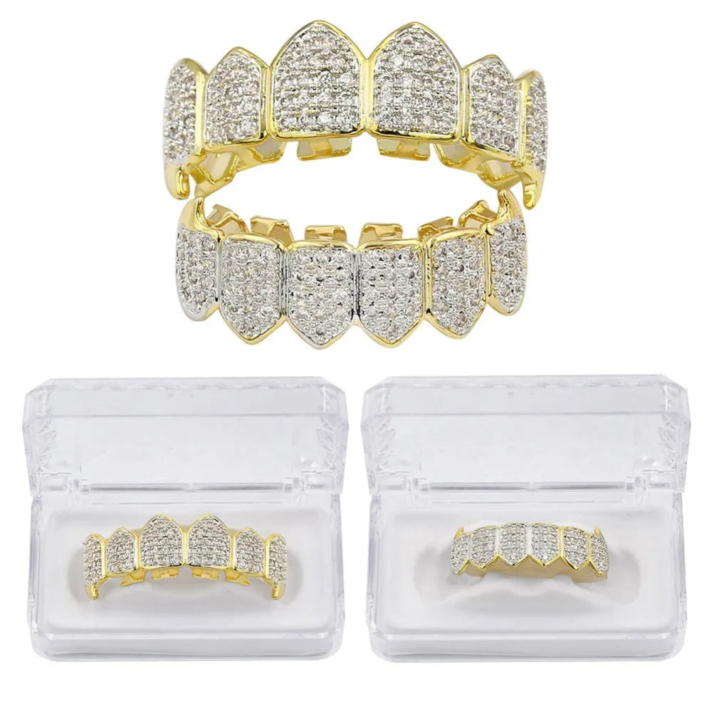 Classic Iced Out Diamond Grillz