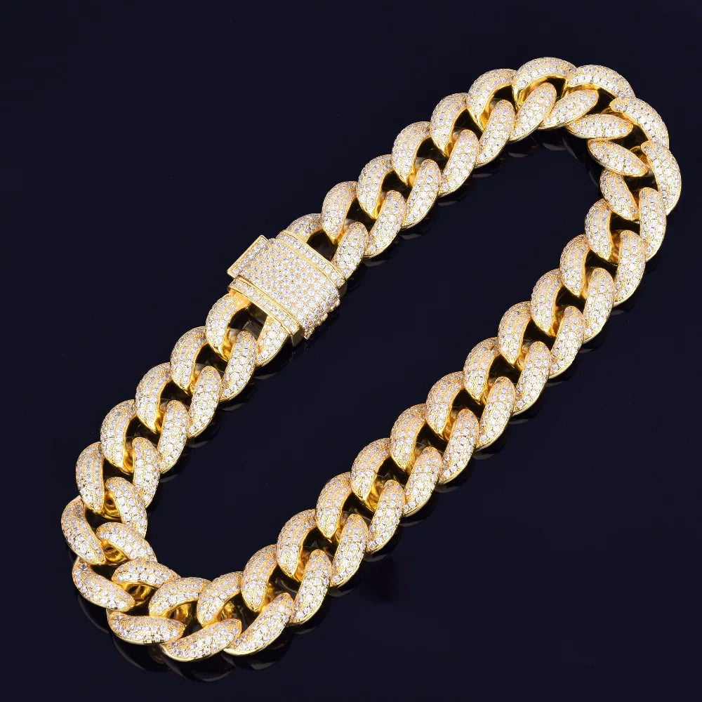 23MM Iced Out Big Boy Miami Cuban Link Chain Necklace