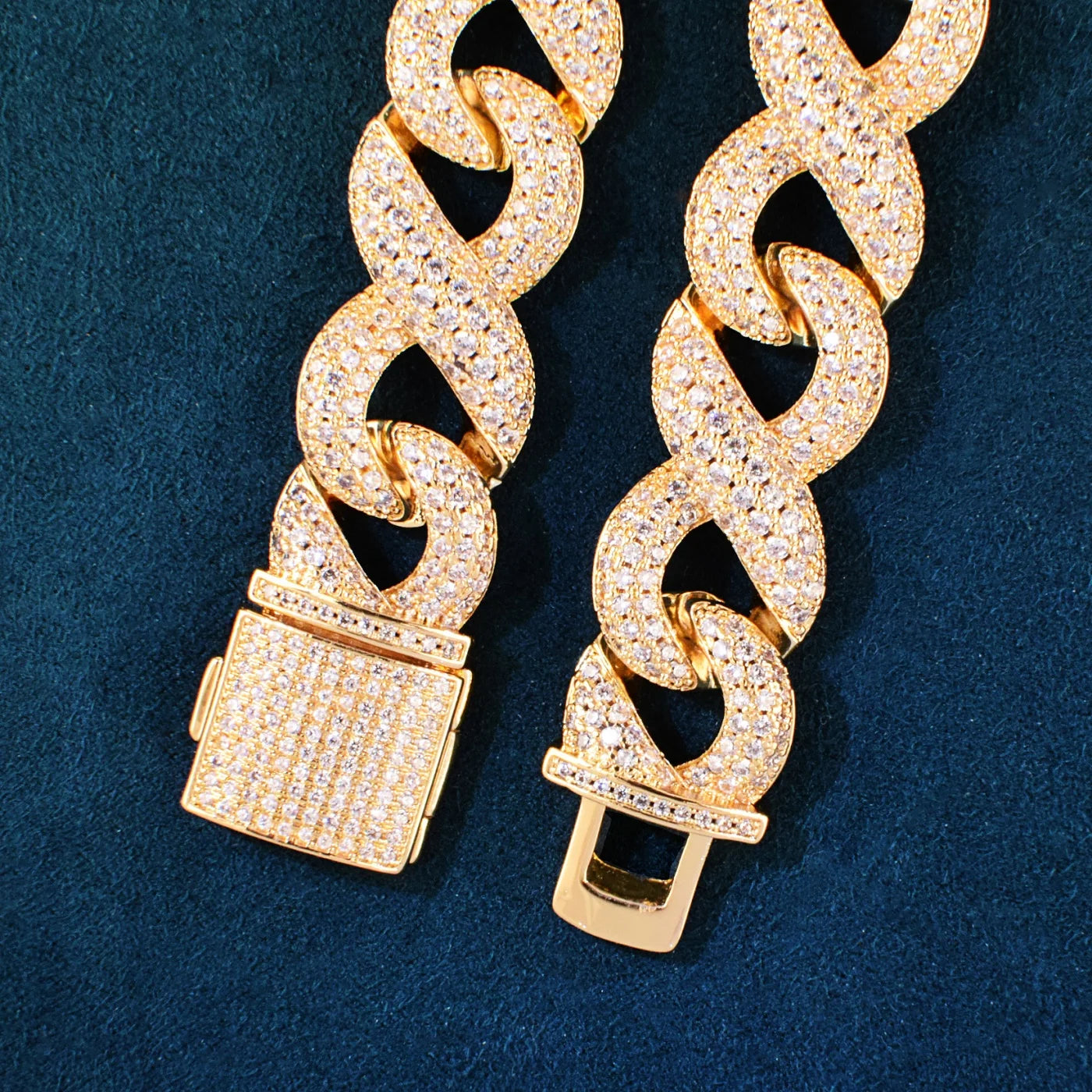 INFINITY CUBAN LINK CHAIN NECKLACE - 15MM
