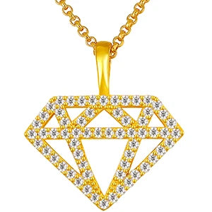 S925 Diamond Silhouette Moissanite Pendant Necklace