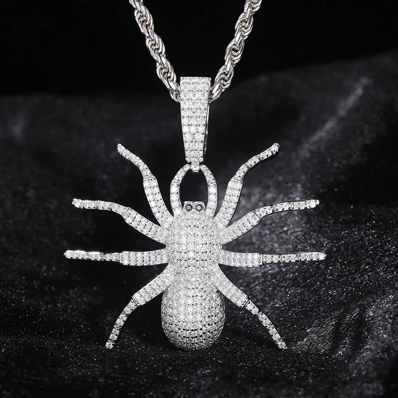 S925 Moissanite Spider Diamond Pendant