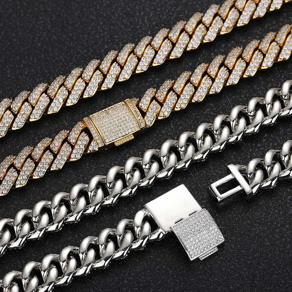 10MM Diamond Prong Cuban Link Bracelet