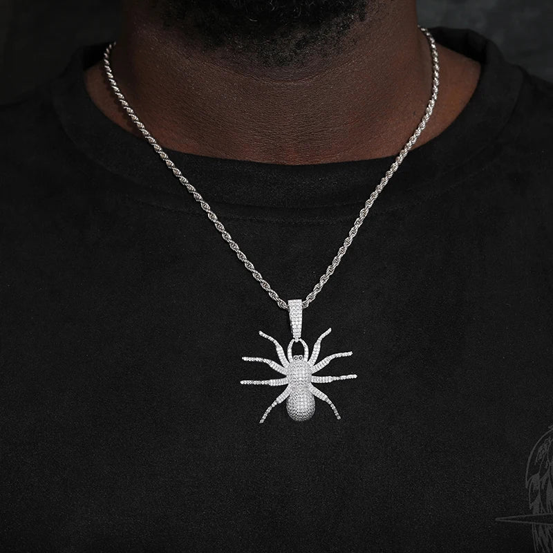 S925 Moissanite Spider Diamond Pendant