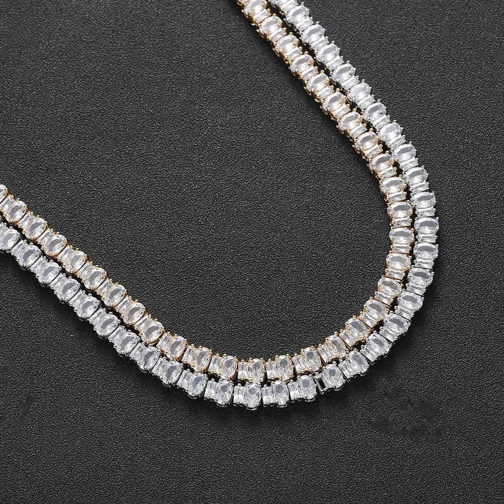Oval Alternating Necklace