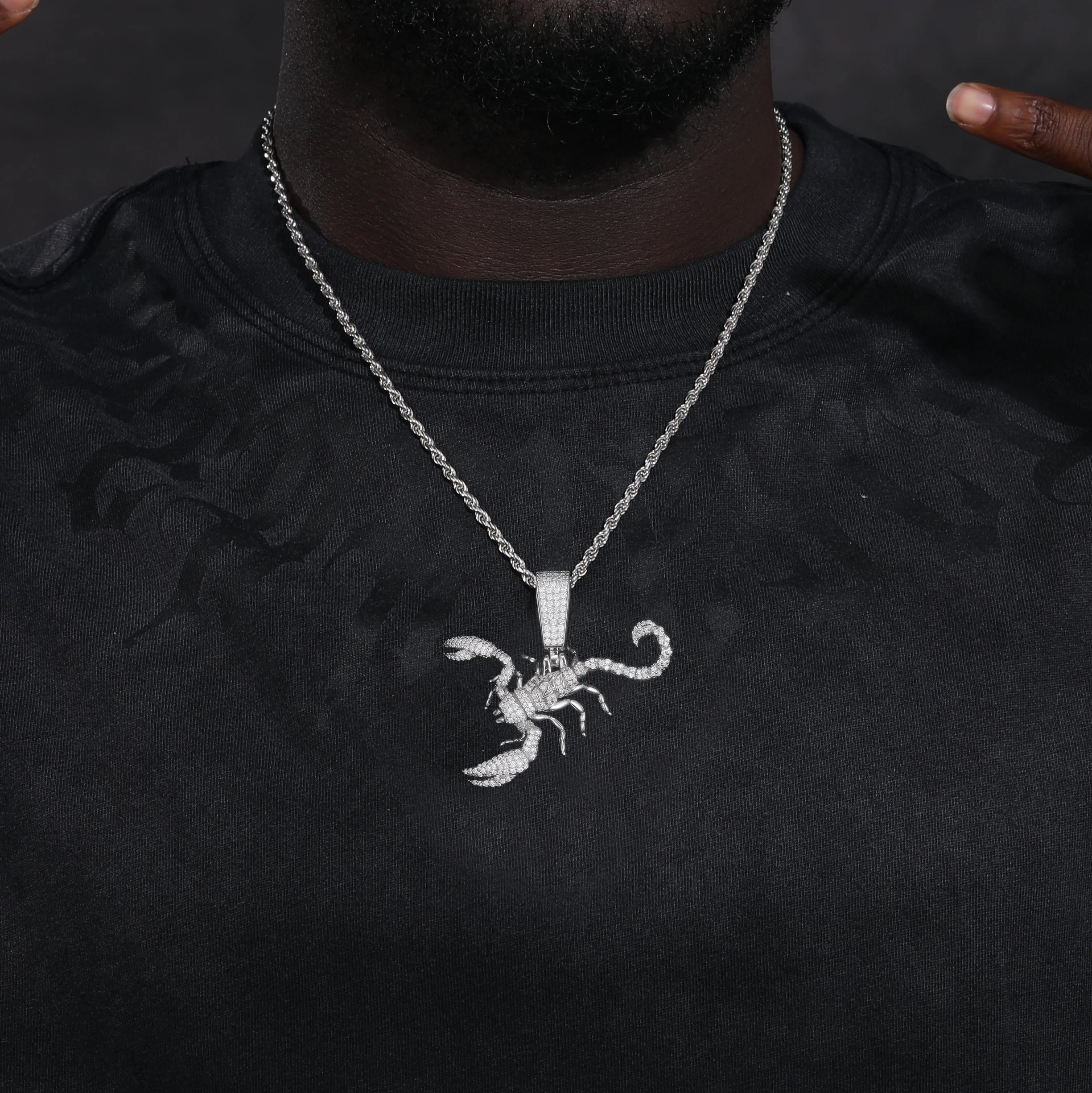 S925 Moissanite Scorpion Pendant - Icedgame & Co