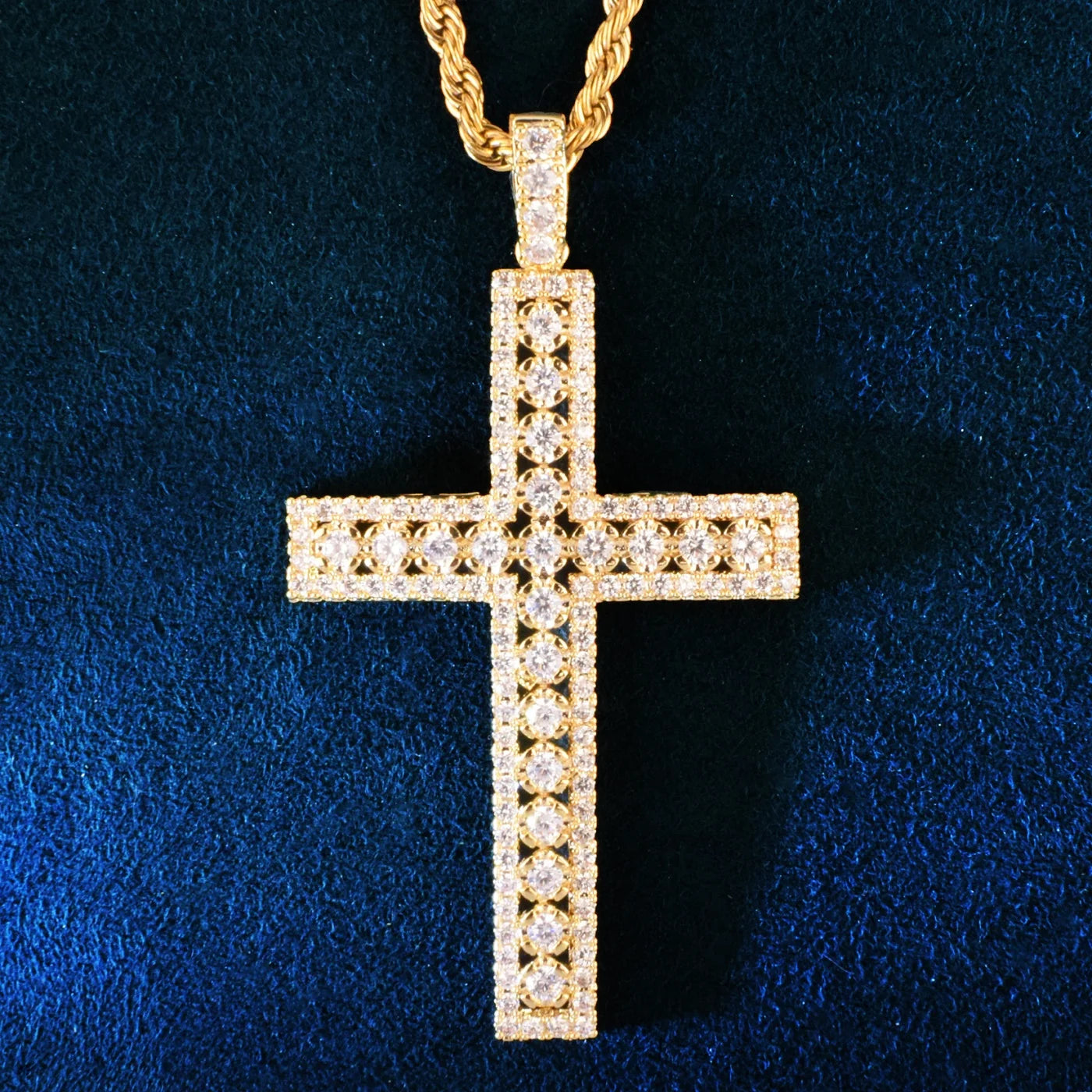 Diamond Lace Cross Pendant