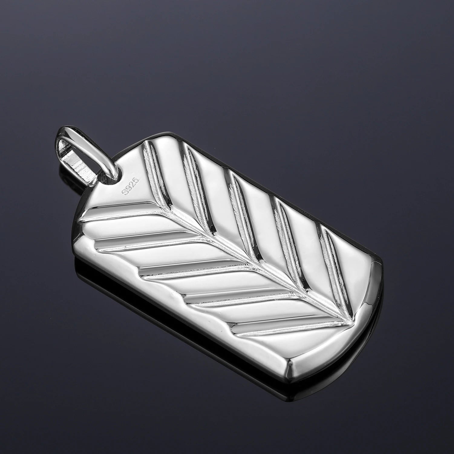 S925 Moissanite Grenade Wing Tag Diamond Pendant