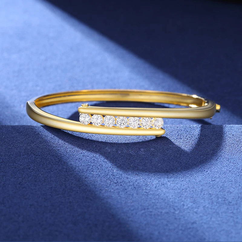 Diamond-Accented Cuff Bracelet - 10mm