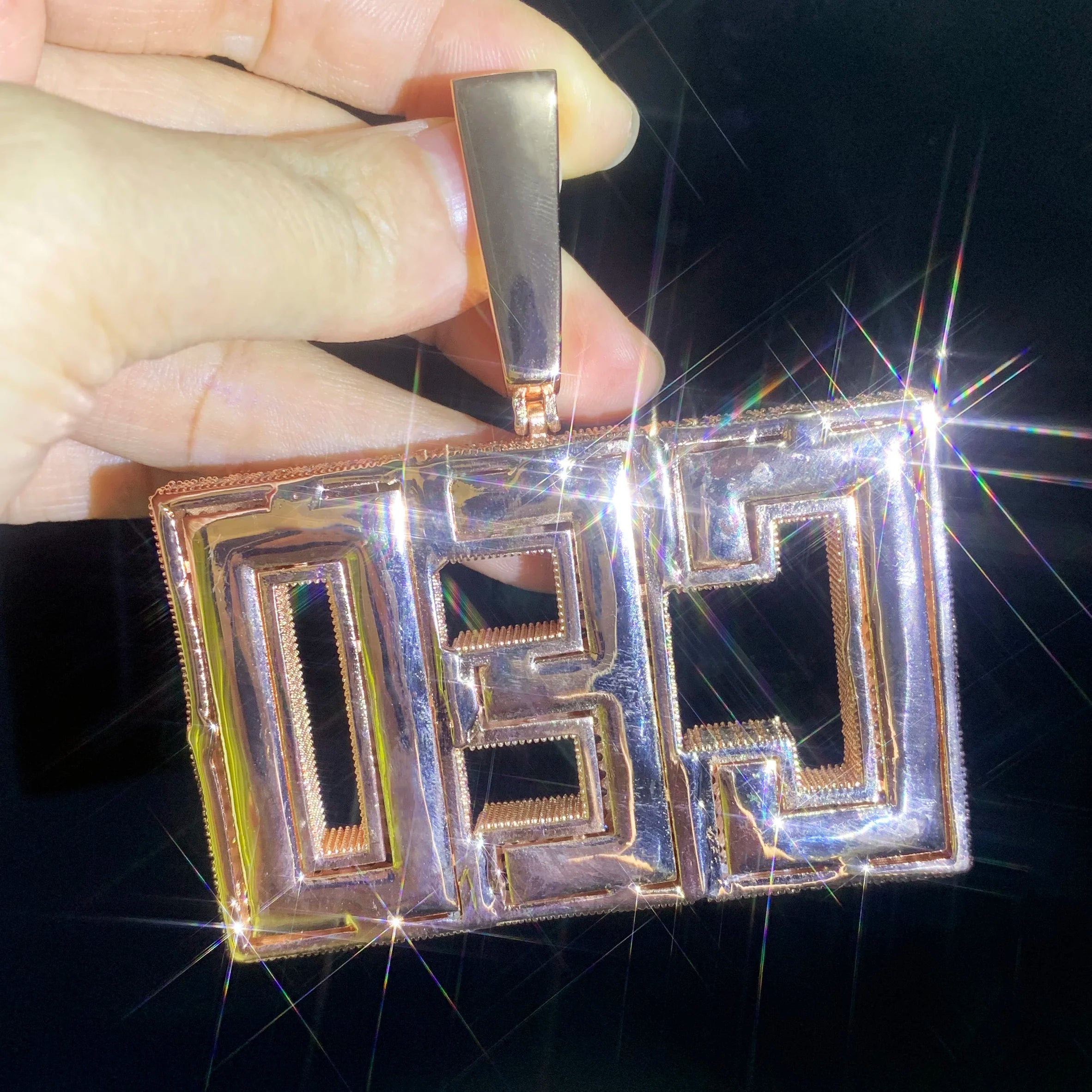 Custom Bold Statement Letter Pendant - Icedgame & Co