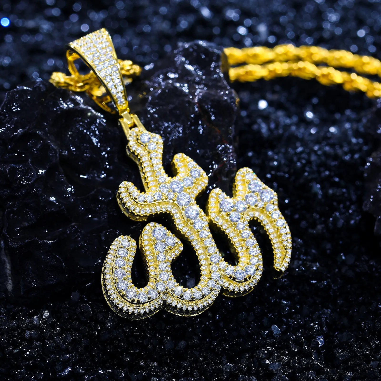 S925 Moissanite Allah Pendant