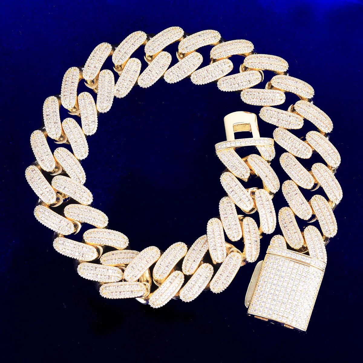 25mm Iced Out Miami Cuban Link Chain Necklace