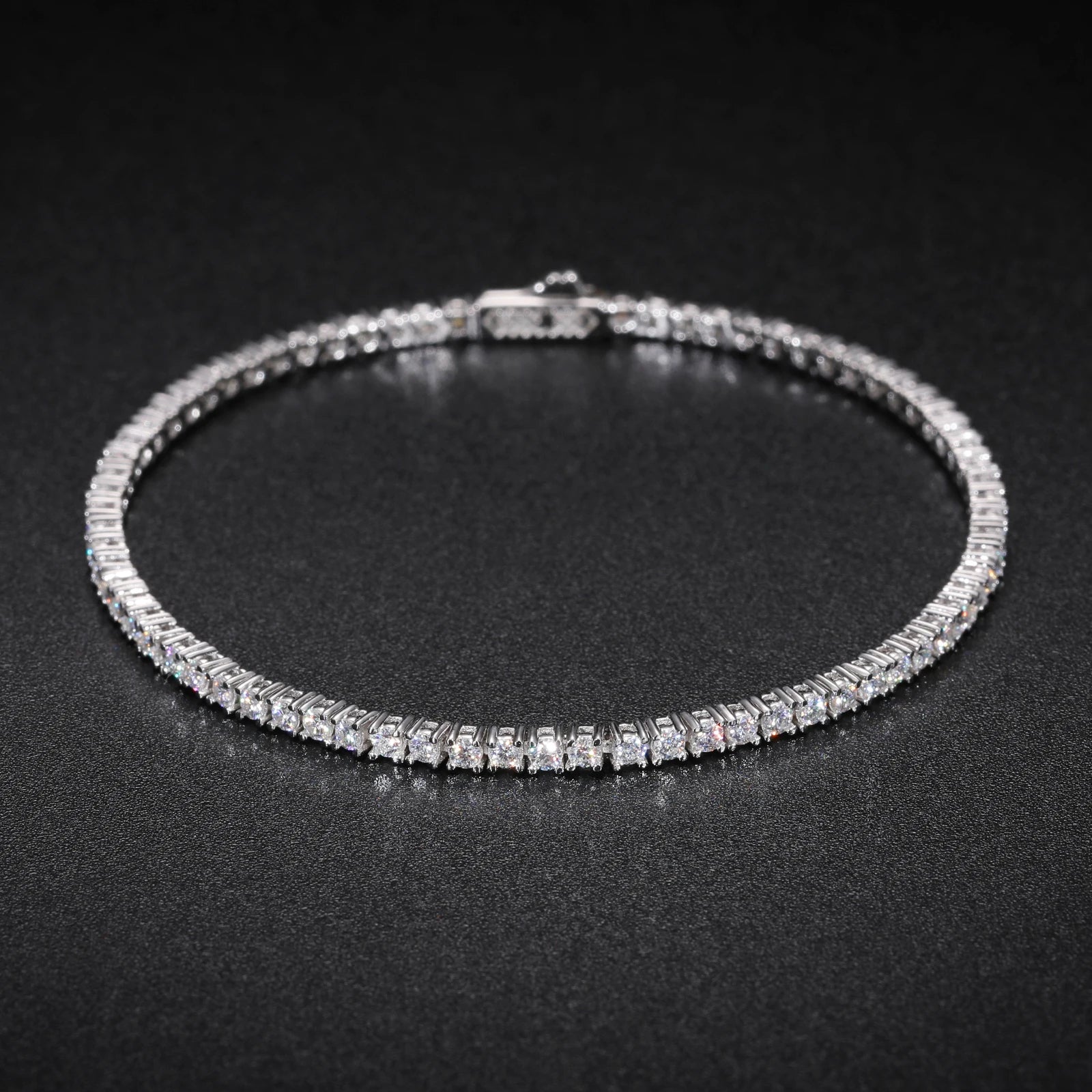 S925 Moissanite Diamond Tennis Bracelet - 2/2.5mm