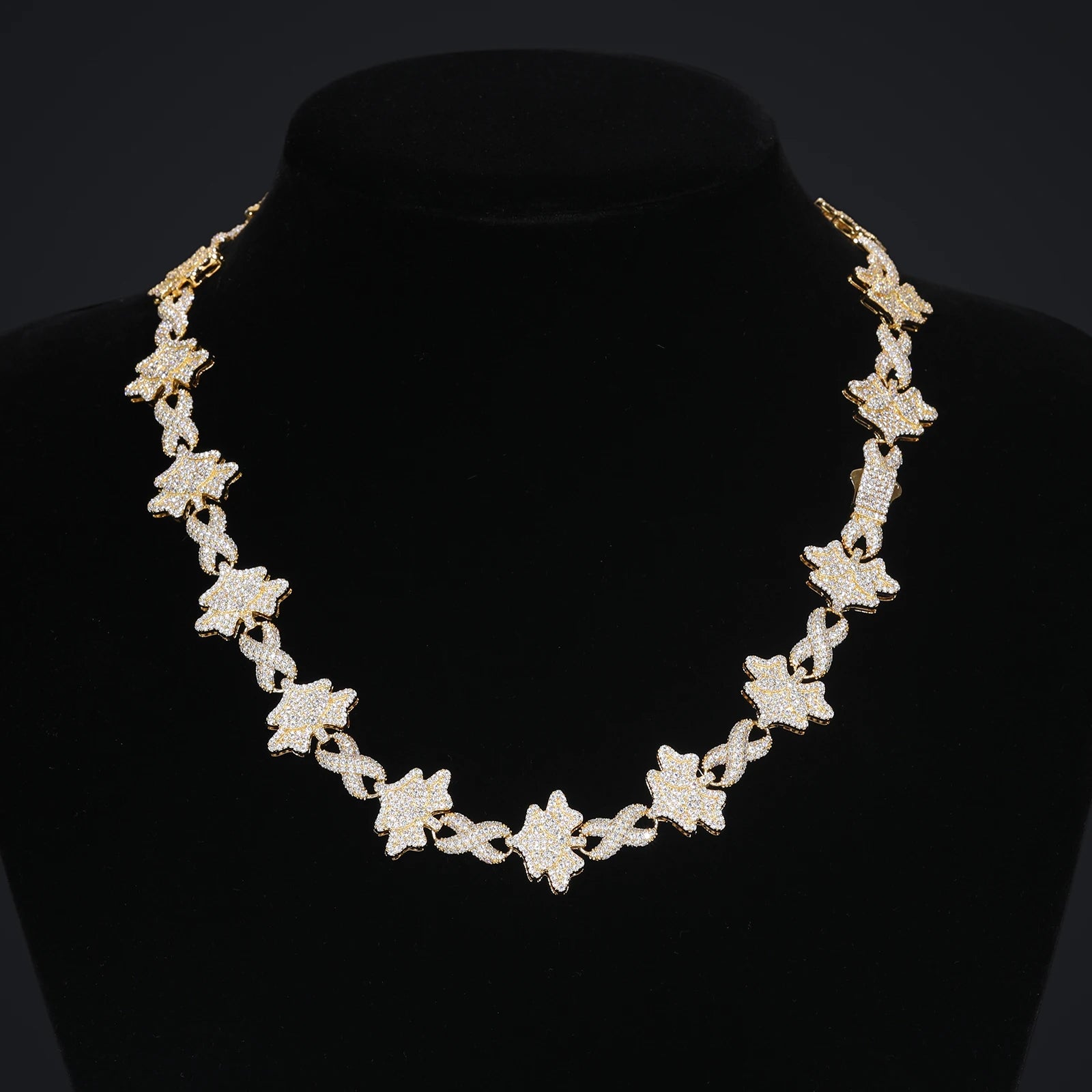 S925 Moissanite Butterfly Infinity Link Necklace - Icedgame & Co