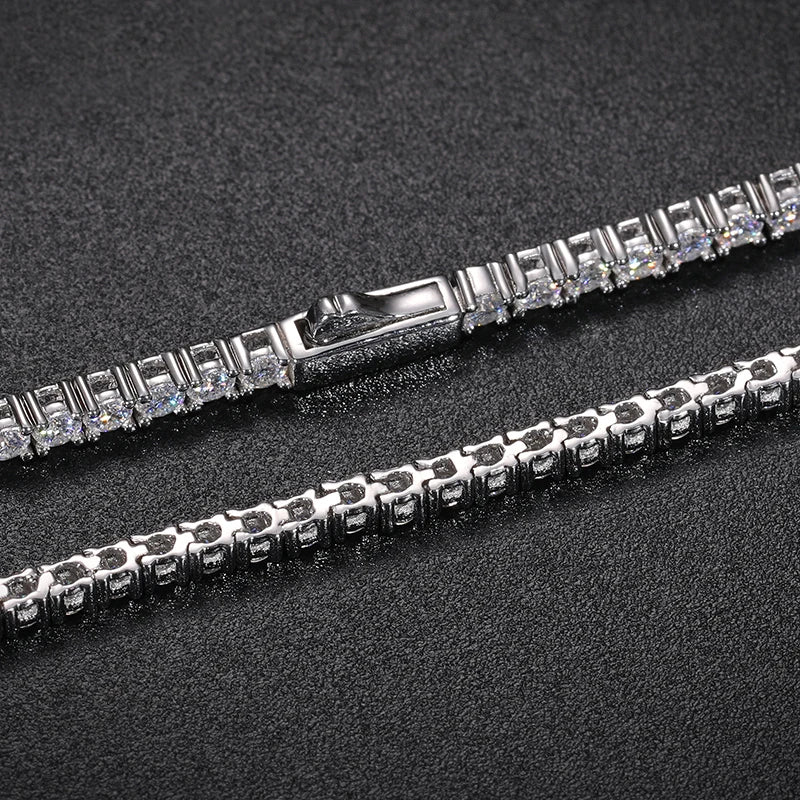 S925 Moissanite Diamond Tennis Bracelet - 2/2.5mm