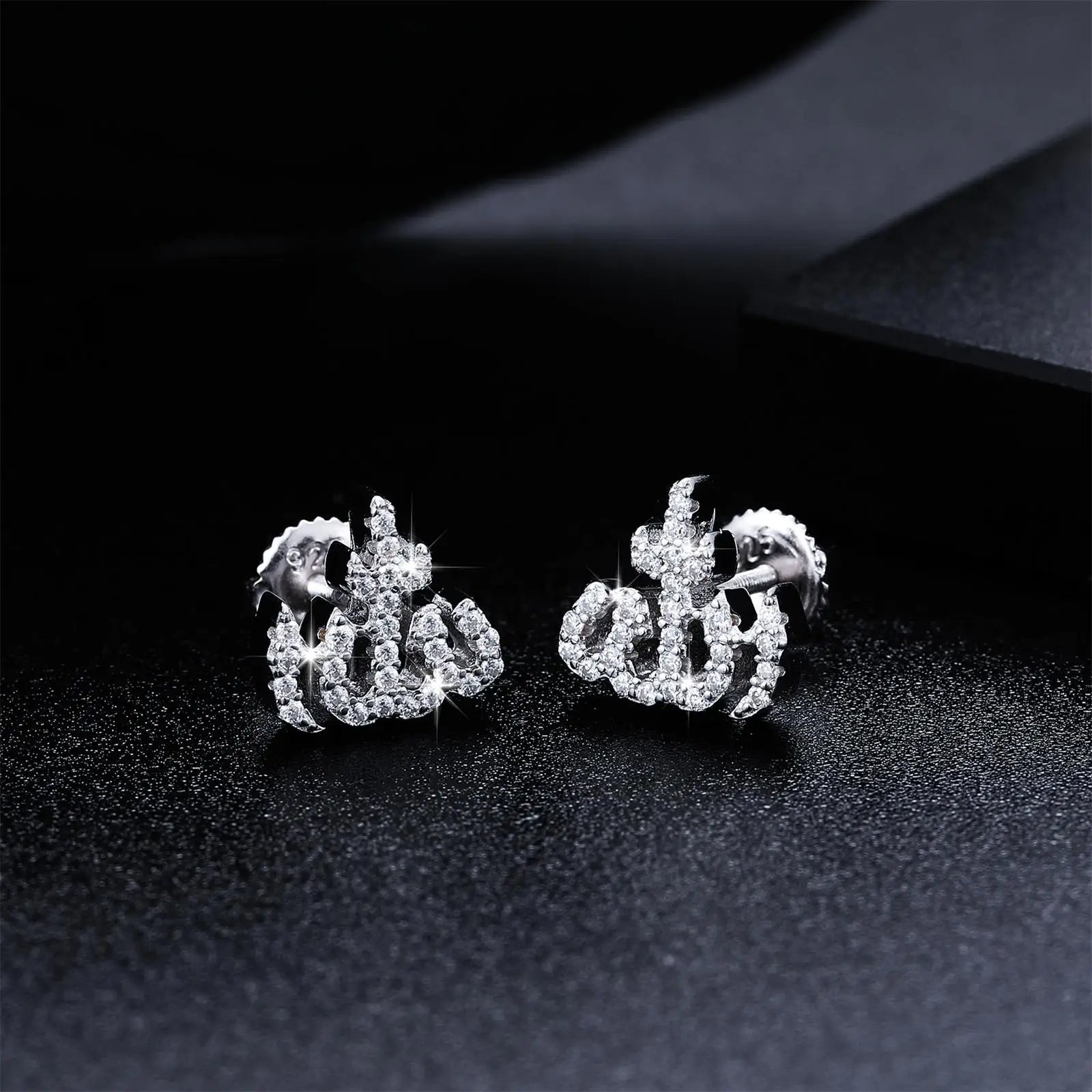 S925 Moissanite Allah Diamond Earrings