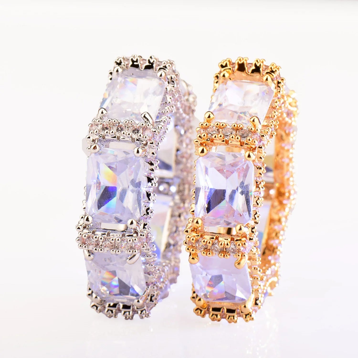 Mixed Radiant Diamond Ring - Icedgame & Co