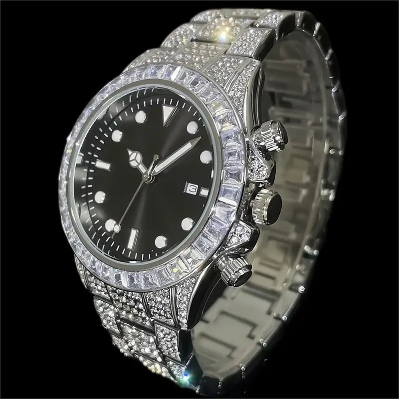 Baguette Bezel Chronograph Watch